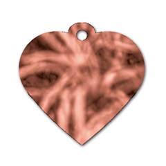 Rose Abstract Stars Dog Tag Heart (one Side)
