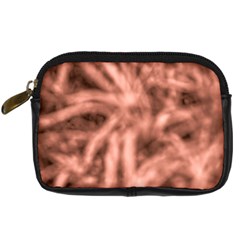 Rose Abstract Stars Digital Camera Leather Case by DimitriosArt