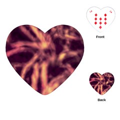 Topaz  Abstract Stars Playing Cards Single Design (heart)