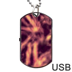 Topaz  Abstract Stars Dog Tag Usb Flash (two Sides)