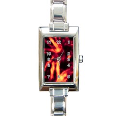 Lava Abstract Stars Rectangle Italian Charm Watch