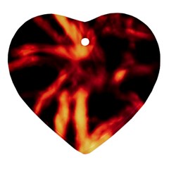 Lava Abstract Stars Ornament (heart)