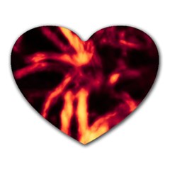 Lava Abstract Stars Heart Mousepads