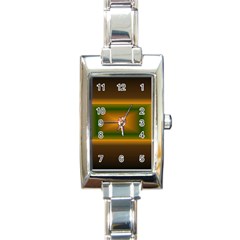 Gradient Rectangle Italian Charm Watch by Sparkle