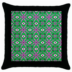 Abstract Illustration With Eyes Throw Pillow Case (black) by SychEva