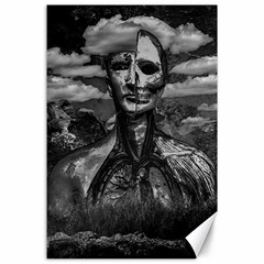 Bw Creepy Fantasy Scene Artwork Canvas 24  X 36  by dflcprintsclothing