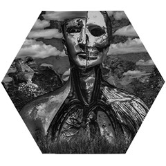 Bw Creepy Fantasy Scene Artwork Wooden Puzzle Hexagon by dflcprintsclothing