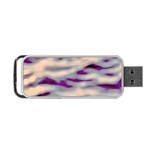 Orange  Waves Abstract Series No1 Portable USB Flash (One Side) Front
