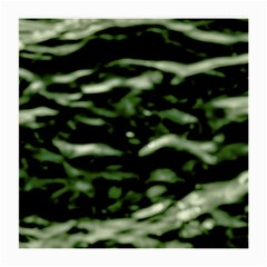 Green  Waves Abstract Series No5 Medium Glasses Cloth (2 Sides) by DimitriosArt