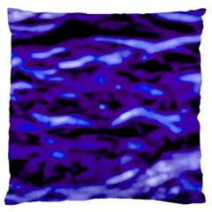 Purple  Waves Abstract Series No2 Large Cushion Case (one Side) by DimitriosArt