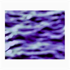 Purple  Waves Abstract Series No3 Small Glasses Cloth by DimitriosArt