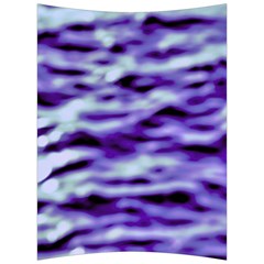 Purple  Waves Abstract Series No3 Back Support Cushion by DimitriosArt