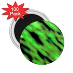 Green  Waves Abstract Series No7 2.25  Magnets (100 pack)  Front