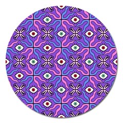 Abstract Illustration With Eyes Magnet 5  (round) by SychEva