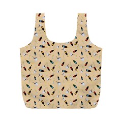 Festive Champagne Full Print Recycle Bag (m) by SychEva