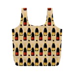 Champagne For The Holiday Full Print Recycle Bag (M) Back