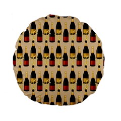 Champagne For The Holiday Standard 15  Premium Flano Round Cushions by SychEva