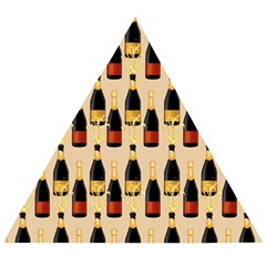 Champagne For The Holiday Wooden Puzzle Triangle by SychEva