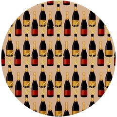 Champagne For The Holiday UV Print Round Tile Coaster