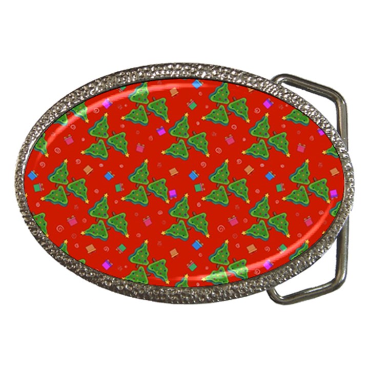 Christmas Trees Belt Buckles