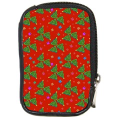 Christmas Trees Compact Camera Leather Case by SychEva