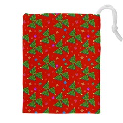 Christmas Trees Drawstring Pouch (4xl) by SychEva