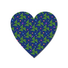 Christmas Trees Heart Magnet by SychEva