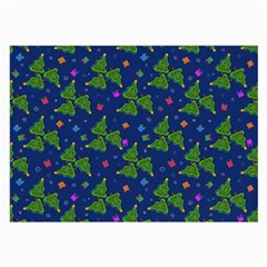 Christmas Trees Large Glasses Cloth (2 Sides) by SychEva