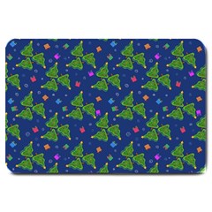 Christmas Trees Large Doormat  by SychEva