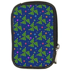 Christmas Trees Compact Camera Leather Case by SychEva