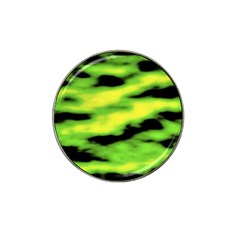 Green  Waves Abstract Series No12 Hat Clip Ball Marker (10 Pack) by DimitriosArt