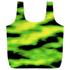 Green  Waves Abstract Series No12 Full Print Recycle Bag (xxxl)