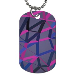 3d Lovely Geo Lines Dog Tag (Two Sides)