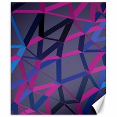 3d Lovely Geo Lines Canvas 20  x 24 