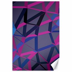 3d Lovely Geo Lines Canvas 20  X 30  by Uniqued