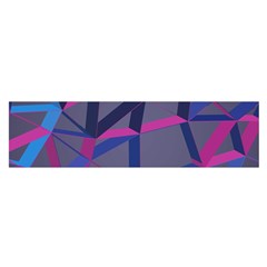 3d Lovely Geo Lines Satin Scarf (Oblong)