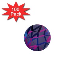 3d Lovely Geo Lines 1  Mini Magnets (100 Pack)  by Uniqued