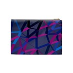 3d Lovely Geo Lines Cosmetic Bag (Medium) Back