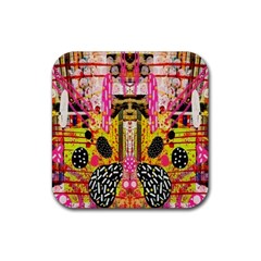 Digital Illusion Rubber Coaster (square) by Sparkle