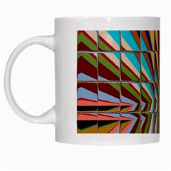 Digital Illusion White Mugs