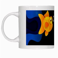 Digital Illusion White Mugs