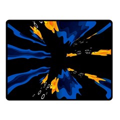 Digital Illusion Double Sided Fleece Blanket (small)  by Sparkle