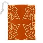 Abstract pattern geometric backgrounds   Drawstring Pouch (5XL) Back