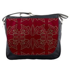 Abstract Pattern Geometric Backgrounds   Messenger Bag by Eskimos