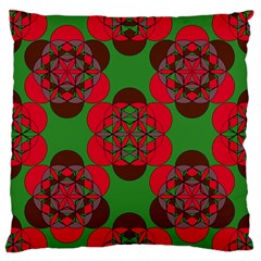 Abstract Pattern Geometric Backgrounds   Large Flano Cushion Case (one Side) by Eskimos