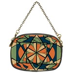 Abstract pattern geometric backgrounds   Chain Purse (One Side) Front