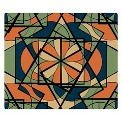 Abstract Pattern Geometric Backgrounds   Double Sided Flano Blanket (small)  by Eskimos