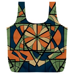 Abstract Pattern Geometric Backgrounds   Full Print Recycle Bag (xxxl) by Eskimos