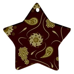 Floral Pattern Paisley Style  Ornament (star) by Eskimos