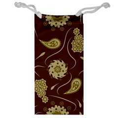 Floral Pattern Paisley Style  Jewelry Bag by Eskimos